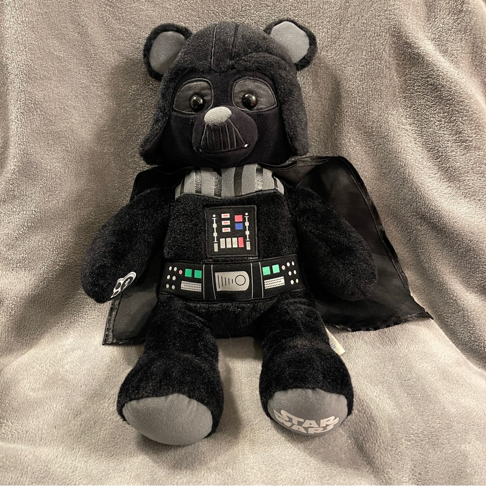 Build a bear Star Wars earth Vader black plush stuffed animal